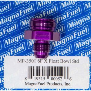 MAGNAFUEL/MAGNAFLOW FUEL SYSTEMS #MP-3501 #6 Holley Float Bowl Fitting