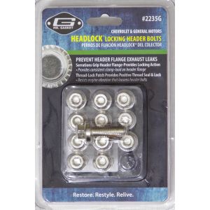 MR. GASKET #2235G Locking Header Bolt Kit 8mm x 1.25 x 1.0mm 12pk