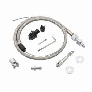 MR. GASKET #5657 Throttle Cable Kit  - Steel Braided style