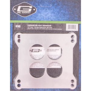 MR. GASKET #98 Carb. Dissipator 4-Bbl. 1/2in Thick- 4-Hole