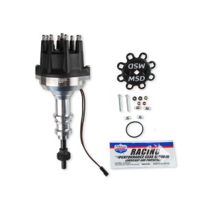 MSD IGNITION #857951 SBF 302 Pro-Billet Dist w/Small Cap & Steel Gear
