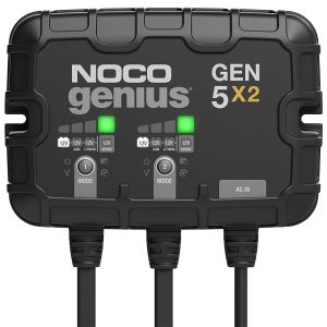 NOCO #GEN5X2 Battery Charger 2-Bank 10 Amp Onboard