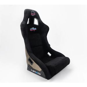 NRG INNOVATION #FRP-302BK-ULTRA Seat Prisma Ultra Large Black Cloth Race Bolster