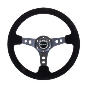 NRG INNOVATION #RST-006-S Steering Wheel 350mm 3in Dish Black Suede