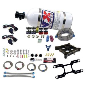 NITROUS EXPRESS #66042-10 4150 Dual Stage Billet Crossbar Kit w/10lb Bott