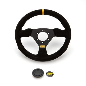 OMP RACING, INC. #OD0-1975-071 Steering Wheel Trecento Black Suede Leather