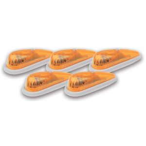 PACER PERFORMANCE #20-205 Hi-Five Cab Roof Lights Amber Teardrop