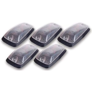 PACER PERFORMANCE #20-220C Hi-Five Cab Roof Lights Clear 5 Light Kit