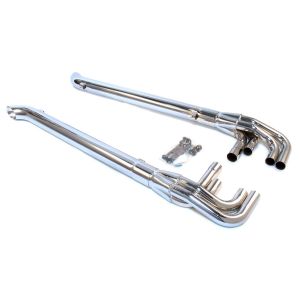 PATRIOT EXHAUST #H1165 Chrome Lake Pipes - 63in