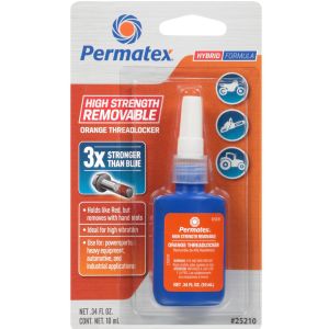 PERMATEX #25210 High Strength Removable Orange Threadlocker 10ml