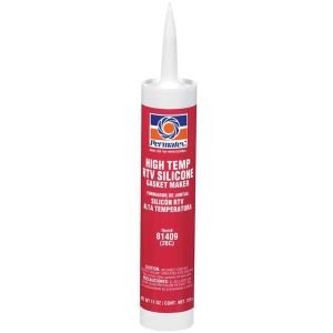 PERMATEX #81409 Hi-Temp RTV Silicone Red 11oz Cartridge