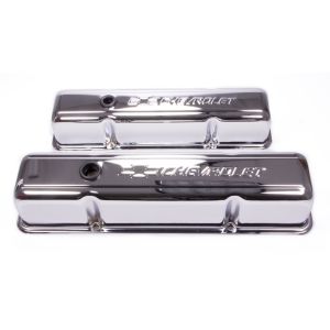 PROFORM #141-103 SBC Chrome Bowtie V/C's - Tall w/Baffle