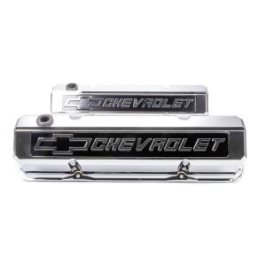 PROFORM #141-922 SBC Slant Edge Chrome V/C Tall Raised Logo