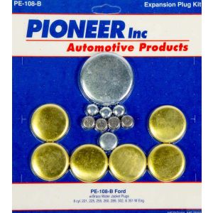 PIONEER #PE-108-B 302 Ford Freeze Plug Kit - Brass