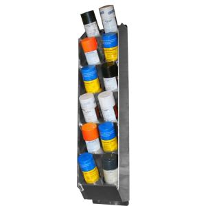 PIT-PAL PRODUCTS #V99 Aerosol Spray Can Shelf 12 Can Vert.