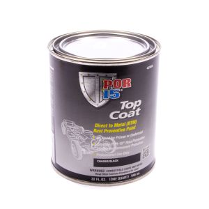 POR-15 #45904 Top Coat Chassis Black Paint Quart