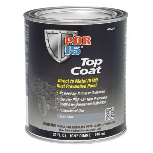 POR-15 #46604 Top Coat Primer Gray Quart