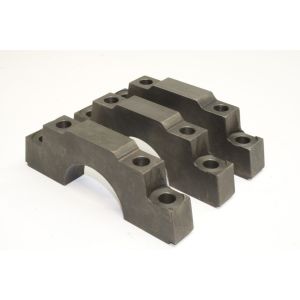 PRW INDUSTRIES, INC. #1735001 Billet Main Caps 67-86 Chevy 350 4-Bolt Repl.