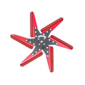 PERMA-COOL #83182 Flex Fan Aluminum 18in Black Center/Red Blades