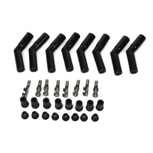 PERTRONIX IGNITION #8563HT-8 Ceramic Spark Plug Boot Kit 45-Deg 8pk Black