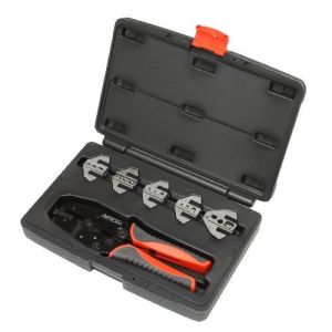 PERTRONIX IGNITION #T3001 Ratchet Crimp Tool Kit 6-Piece Quick Change Kit