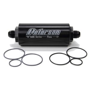 PETERSON FLUID #09-0611 Fuel Filter -8AN 45 Mic.