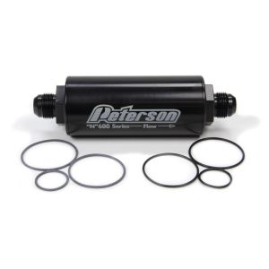 PETERSON FLUID #09-0622 10an Inline Fuel Filter w/100 Micron Filter