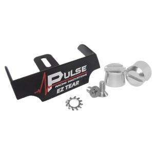 PULSE RACING INNOVATIONS #EZTS102BKP EZ Tear Black w/ Silver Tear Off Post