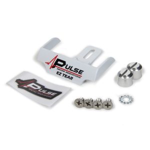 PULSE RACING INNOVATIONS #EZTS102WP EZ Tear White w/ Silver Tear Off Post