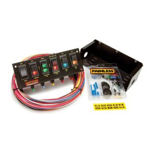 PAINLESS WIRING #50302 6 Switch Panel W/Harness