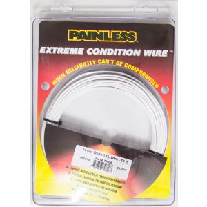PAINLESS WIRING #70806 14 Gauge White TXL Wire  50 Ft.