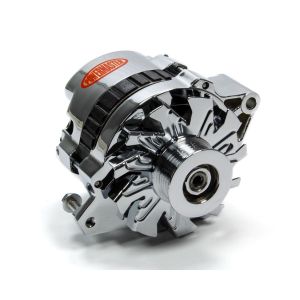 POWERMASTER #17802 GM TPI Chrome Alternator 105 Amp
