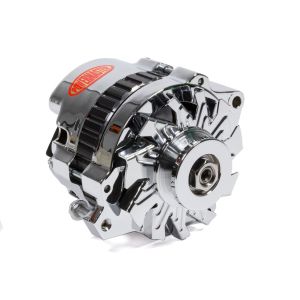 POWERMASTER #378011 GM CS130 Alternator 140 Amp w/1v Pulley Chrome