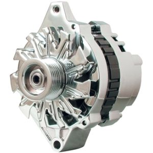POWERMASTER #37803 Chrome 140 Amp Small Delco Alternator