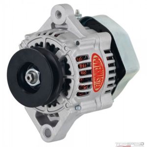 POWERMASTER #8173 75 amp Race Alternator Denso Style 100mm 12V
