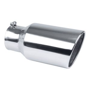 PYPES PERFORMANCE EXHAUST #EVT406 Exhaust Tip 4in x 6in 12in L Polished Bolt-on