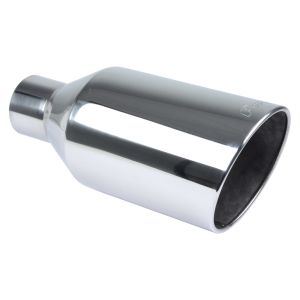 PYPES PERFORMANCE EXHAUST #EVT408 Exhaust Tip 4in x 8in 18in L Polished Weld-on