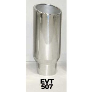 PYPES PERFORMANCE EXHAUST #EVT507 Exhaust Tip 5in x 7in 18in L Polished Weld-on