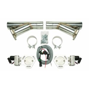 PYPES PERFORMANCE EXHAUST #HVE10K Exhaust Cutout Kit Dual w/YPipe 2.5in Pair