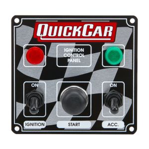 QUICKCAR RACING PRODUCTS #50-022 Ignition Panel 2 Switch w/Lights