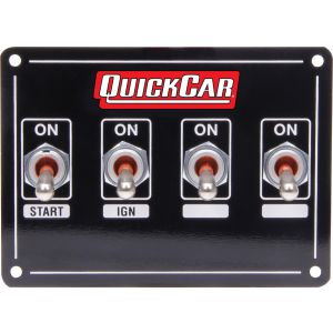 QUICKCAR RACING PRODUCTS #50-740 Ignition Panel Extreme 4 Switch w/ Pigtail