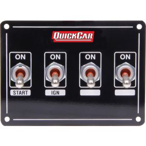 QUICKCAR RACING PRODUCTS #50-7411 Ignition Panel Extreme 4 Switch Dual Ignition