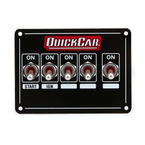 QUICKCAR RACING PRODUCTS #50-7711 Ignition Panel - Dual Ing. w/X-Over & Acc.