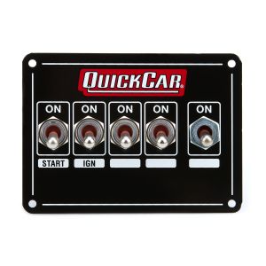 QUICKCAR RACING PRODUCTS #50-7713 Ignition Panel - Dual Ing. w/X-Over & 3 Whl Bk