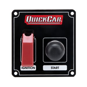 QUICKCAR RACING PRODUCTS #50-803 Ignition Panel Black w/ Flip Switch