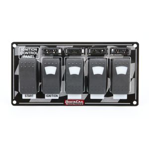 QUICKCAR RACING PRODUCTS #52-164 Ignition Panel w/ Rocker Switches Fuses & Lights