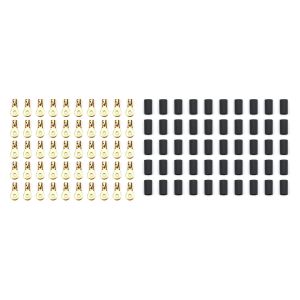 QUICKCAR RACING PRODUCTS #57-450-50 Ring Terminal #6 10-12 Ga w/Heat Shrink 50pk