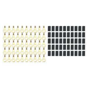 QUICKCAR RACING PRODUCTS #57-460-50 Ring Terminal 1/4in 18- 22 Ga w/Heat Shrink 50pk