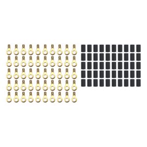 QUICKCAR RACING PRODUCTS #57-462-50 Ring Terminal 1/4in 10- 12 Ga w/Heat Shrink