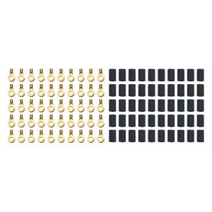 QUICKCAR RACING PRODUCTS #57-472-50 Ring Terminal #10 14-16 Ga w/Heat Shrink 50pk